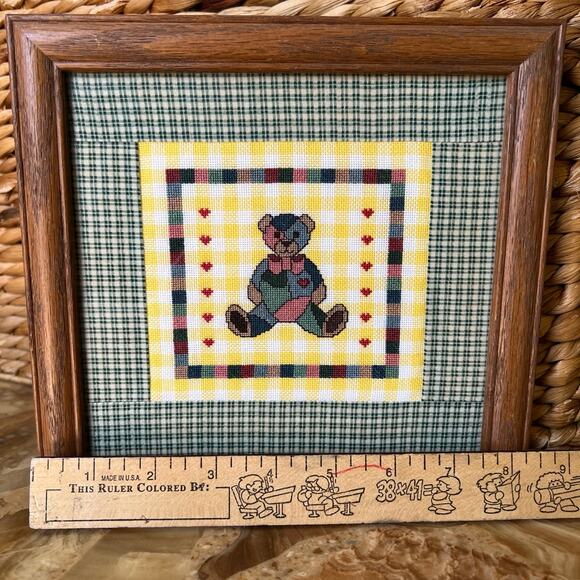 Framed Quilted Bear - Picture 2 of 5